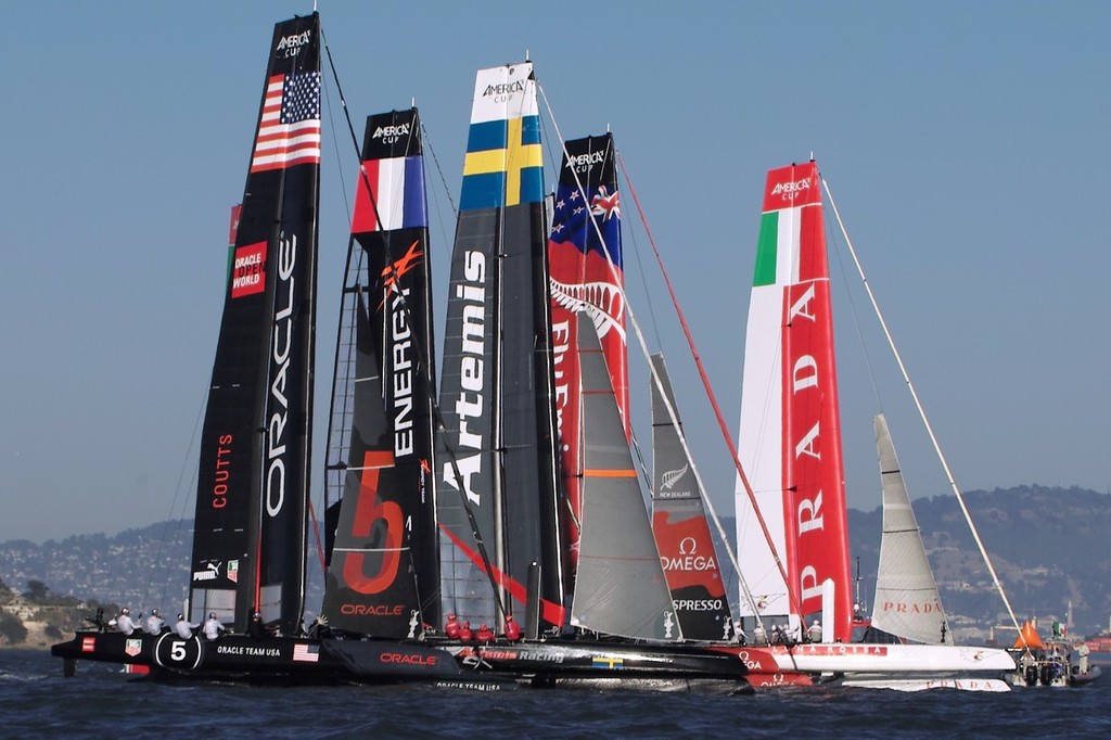 Recalls and re-starts were the order of the day during Tuesday's fleet racing - ACWS San Francisco © Chuck Lantz http://www.ChuckLantz.com