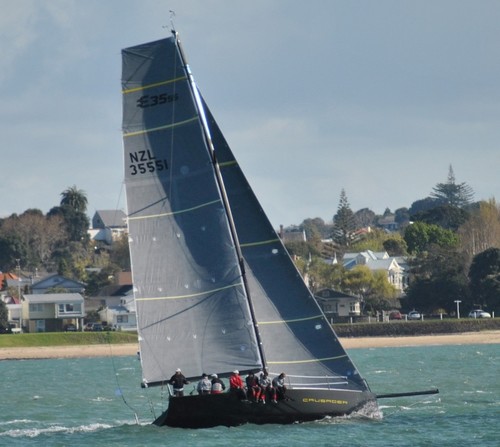The Elliott 35 on her first sail - with a Norths 3Di inventory © SW