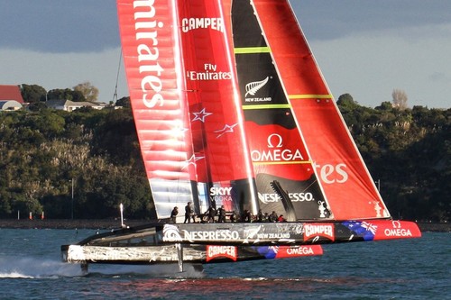 Emirates Team New Zealand is the current Gold Standard for the other AC72 teams © Richard Gladwell www.photosport.co.nz