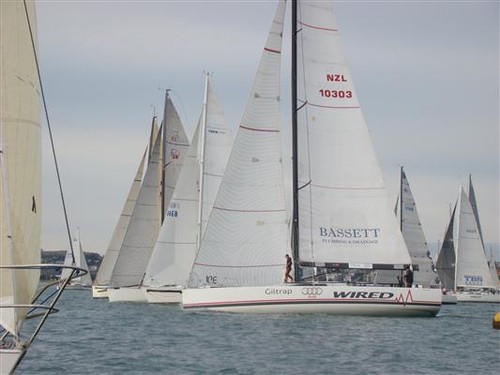 The Bakewell-White designed 52 ft Wired competing in the 2012 Simrad  © SSANZ