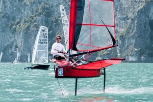 The 2012 Zhik Italian Moth Championships served as a feeder regatta for the 2012 Moth Worlds, which are currently taking place on scenic Lake Garda photo copyright  Martina Orsini taken at  and featuring the  class