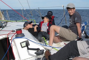 Belinda Braidwood and the kids enjoy the reborn Quest's first day out. - Forgacs Defence Spring Regatta photo copyright Tom Braidwood taken at  and featuring the  class