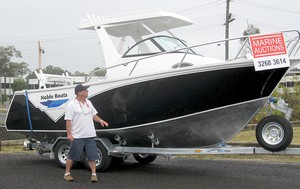 John with one of the brand-new Nobles Marine Auctions has on offer. photo copyright Marine Auctions taken at  and featuring the  class