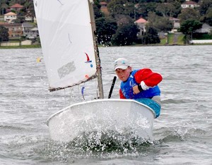 Finn Alexander on his Optimist at the 2011 Youth Championships photo copyright Mainsheet Media taken at  and featuring the  class