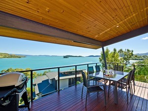 The balcony is the place to be at Shorelines 20! - Hamilton Island Accommodation photo copyright Kristie Kaighin http://www.whitsundayholidays.com.au taken at  and featuring the  class