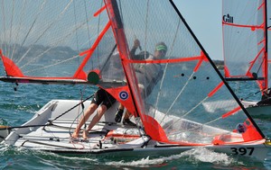 29ers in action - 2012 Nautilus Marine Yachting NSW Youth Championships photo copyright Mainsheet Media taken at  and featuring the  class