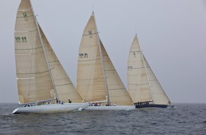 The 2011 12 Metre North American Championships fleet racing in Newport, Rhode Island photo copyright Billy Black http://www.BillyBlack.com taken at  and featuring the  class