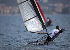12_17103  ©Th.Martinez/Sea&Co.  CAMPIONE DEL GARDA - ITALY . 21 August  2012 . 
2012 ZHIK NAUTICA MOTH WORLDS. Day 2.
 photo copyright Th Martinez.com http://www.thmartinez.com taken at  and featuring the  class