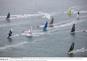 Start of the seventh Vendee Globe. photo copyright Thierry Martinez/Mirabaud taken at  and featuring the  class