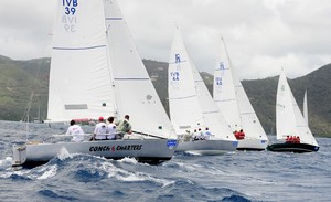 A fleet of IC24&rsquo;s are based at Nanny Cay and compete in the BVI Spring Regatta and Sailing Festival - BVI Spring Regatta and Sailing Festival 2013 photo copyright Todd VanSickle / BVI Spring Regatta http://www.bvispringregatta.org taken at  and featuring the  class