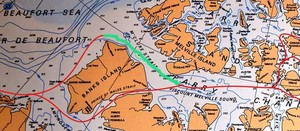 Belzebub II route - McClure Strait (in green) just completed photo copyright  SW taken at  and featuring the  class