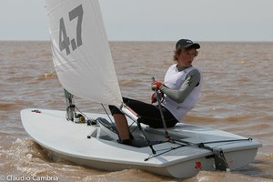 Ben Hartnett at the Laser 4.7 Worlds. Photo: Claudio Cambria photo copyright Sailingshack http://www.sailingshack.com.au taken at  and featuring the  class