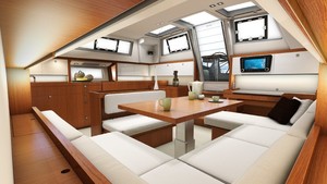 Beneteau Sense 55 saloon photo copyright  SW taken at  and featuring the  class
