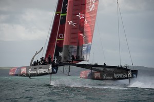 Emirates Team NZ AC72 sailing on the Hauraki Gulf, Auckland NZ September 6, 2012 photo copyright Chris Cameron/ETNZ http://www.chriscameron.co.nz taken at  and featuring the  class