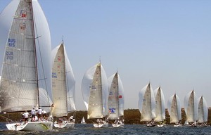 Farr 40 nationals fleet - Farr 40 Championships 2012 photo copyright Rob Cruse taken at  and featuring the  class