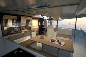 Helia 44 deck lounge photo copyright  SW taken at  and featuring the  class