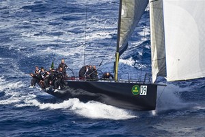 Peter Ogden's JETHOU surfing off Porto Cervo - Maxi Yacht Rolex Cup 2012 photo copyright  Rolex / Carlo Borlenghi http://www.carloborlenghi.net taken at  and featuring the  class
