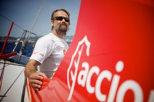 Javier Sanso, Acciona 100% EcoPowered - 2012 Vendee Globe photo copyright ACCIONA/Jesus Renedo http://www.accionasailing.com/ taken at  and featuring the  class