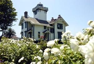 Lighthouse and garden photo by Scott Varley photo copyright  SW taken at  and featuring the  class