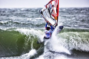Late smack from Koster - 2012 PWA Sylt World CUp photo copyright  John Carter / PWA http://www.pwaworldtour.com taken at  and featuring the  class