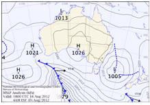 Latest surface analysis - Audi Hamilton Island Race Week 2012 photo copyright SW taken at  and featuring the  class