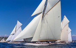 MARISKA, THE LADY ANNE and TUIGA - Les Voiles de Saint-Tropez photo copyright  Rolex / Carlo Borlenghi http://www.carloborlenghi.net taken at  and featuring the  class