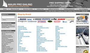 Mauri Pro website - shop by brand photo copyright Mauri Pro Sailing . http://www.mauriprosailing.com taken at  and featuring the  class