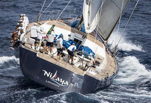 NILAYA (GBR), leader in her class - 2012 Maxi Yacht Rolex Cup photo copyright  Rolex / Carlo Borlenghi http://www.carloborlenghi.net taken at  and featuring the  class