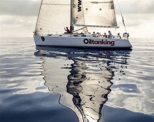 OILTANKING JUNO (GER) waits for the wind south of the Strait - 2012 Rolex Middle Sea Race photo copyright  Rolex/ Kurt Arrigo http://www.regattanews.com taken at  and featuring the  class