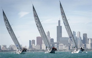 Plenty, Flash Gordon 6 and Transfusion on Day 4 of the 2012 Rolex Farr 40 World Championship, which was sailed off of Chicago photo copyright  Rolex/ Kurt Arrigo http://www.regattanews.com taken at  and featuring the  class
