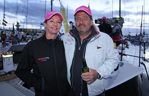Warwick Sherman and wife Judy - Rolex Sydney Hobart 2012 photo copyright Crosbie Lorimer http://www.crosbielorimer.com taken at  and featuring the  class