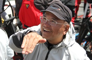 Yoshihiko Murase, the experienced skipper of KLC Bengal 7 explains how the conditions were off Tasman Island. (Murase has sailed two Melbourne Osaka races and six Transpac races). - Rolex Sydney Hobart 2012 photo copyright Dale Lorimer taken at  and featuring the  class