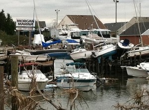 Boats piled high in New Jersey photo copyright  SW taken at  and featuring the  class