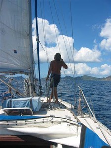 Sean on his yacht Finnegan photo copyright  SW taken at  and featuring the  class
