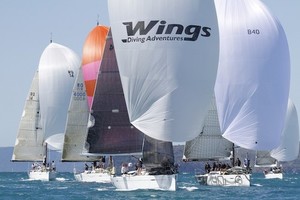 IRC Racing fleet on the windward/leeward course -  Telcoinabox Airlie Beach Race Week 2012
 photo copyright Teri Dodds http://www.teridodds.com taken at  and featuring the  class