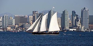 Tall ship in San Diego - photo by Lenny Gemar photo copyright  SW taken at  and featuring the  class