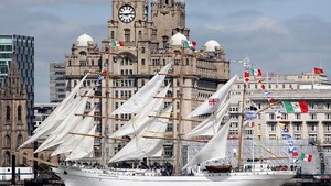 Tall ships on the Mersey - photo Peter Byrne photo copyright  SW taken at  and featuring the  class