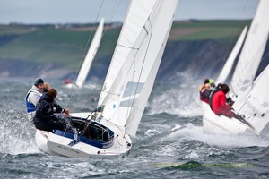 Thursday 13th September 2012 - Kinsale, Co. Cork: on the penultimate day of racing in the Brewin Dolphin Dragon Gold Cup at Kinsale Yacht Club.  Photograph: David Branigan/Oceansport


 photo copyright David Branigan/Oceansport http://www.oceansport.ie/ taken at  and featuring the  class