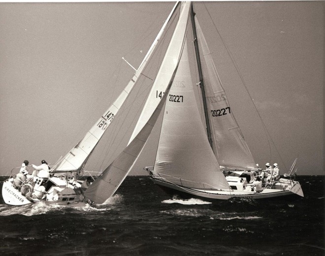 Archived photo from Block Island Race Week in the 1970s. ©  Richard Reuss