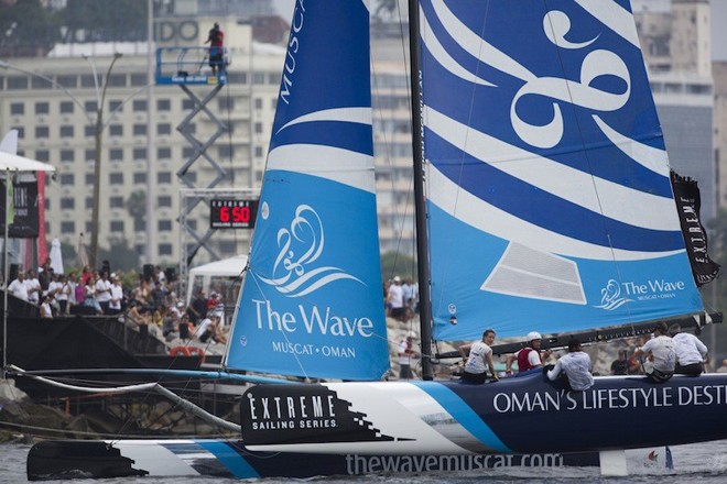 The Wave, Muscat - 2012 Extreme Sailing Series - Act 8 Rio © Lloyd Images http://lloydimagesgallery.photoshelter.com/
