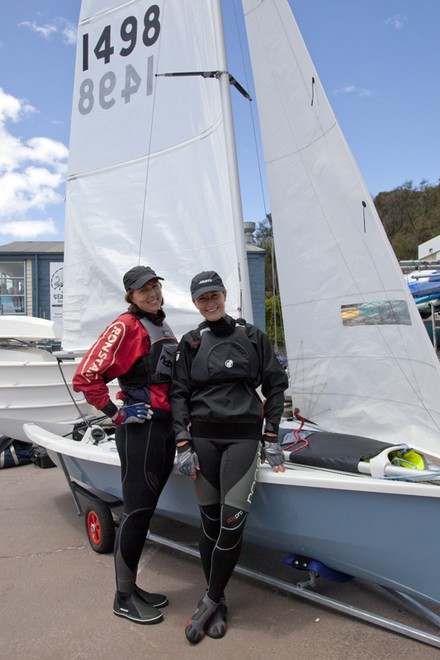 Robyn Vize and Lara Blasse with their much loved RS200. - RS200 ©  Alex McKinnon Photography http://www.alexmckinnonphotography.com
