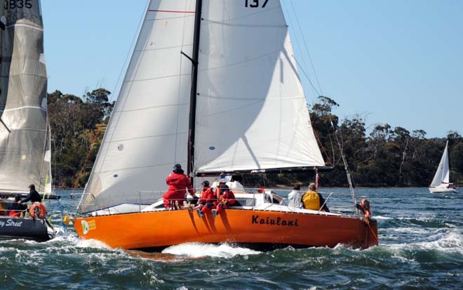Kaiulani is back again for the Launceston to Hobart as one of the smallest in the fleet ©  Andrea Francolini Photography http://www.afrancolini.com/