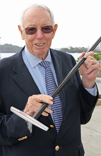 Bob Oatley’s carbon fibre Wild Oats XI walking stick - Rolex Sydney Hobart Yacht Race 2102 © Dale Lorimer
