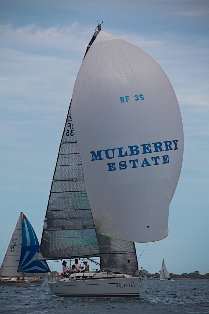 the Beneteau First 35 Mulberry won Divsion 1 IRC with a perfect score and also earned the overall regatta winner's trophy. photo copyright Bernie Kaaks taken at  and featuring the  class