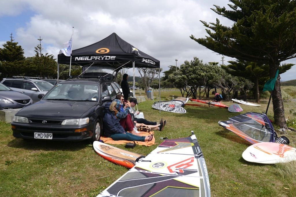 Judging - Ngatitoa Domain - Windsurfing NZ Freestyle Nationals 2012 photo copyright Eric Torvelainen taken at  and featuring the  class