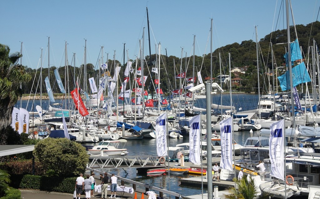 The RPAYC is home to the Club Marine Pittwater Sail Expo  - Club Marine Pittwater Sail Expo 2013 photo copyright Damian Devine taken at  and featuring the  class
