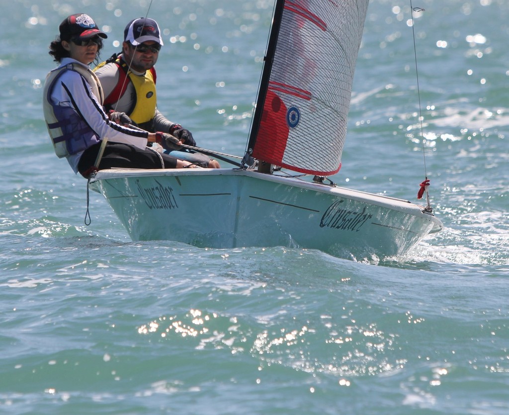 Lachlan Heath and Carmen Walker from the Mission Beach Club took out the Tasar Class in 