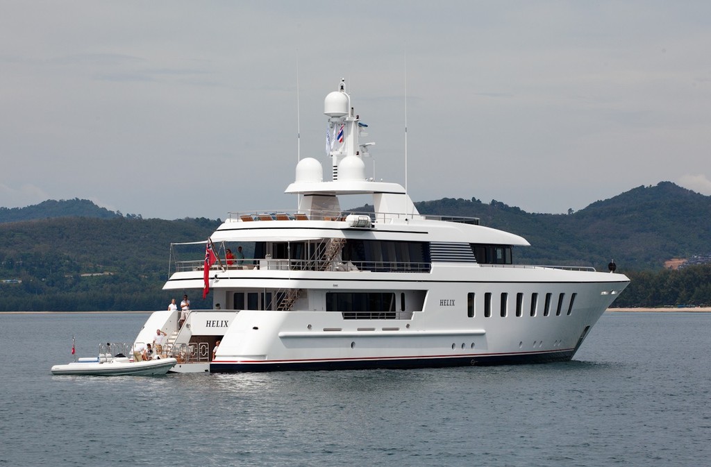 Asia Superyacht Rendezvous  2012. Helix. photo copyright Guy Nowell http://www.guynowell.com taken at  and featuring the  class