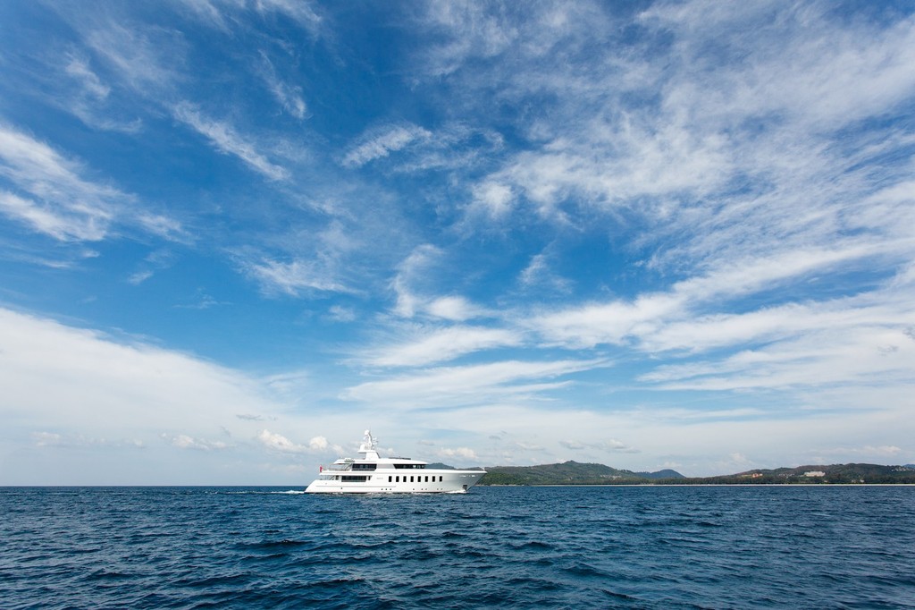 Asia Superyacht Rendezvous  2012. Helix under sunny skies © Guy Nowell http://www.guynowell.com