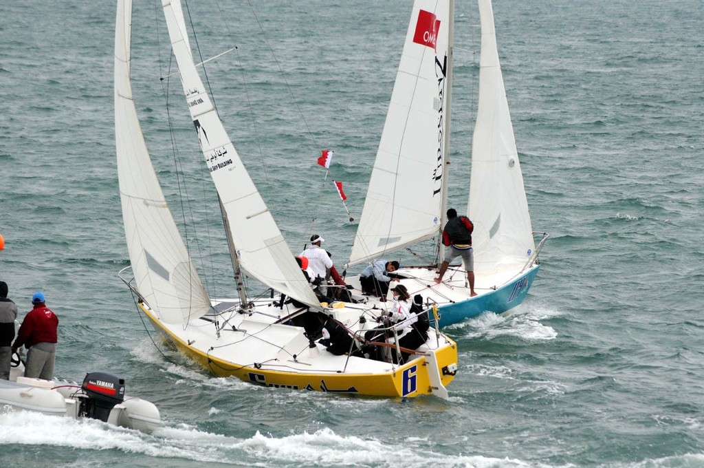 Action from yesterday's races  - 2012 Kingdom Match Race photo copyright Rami Ayoob taken at  and featuring the  class